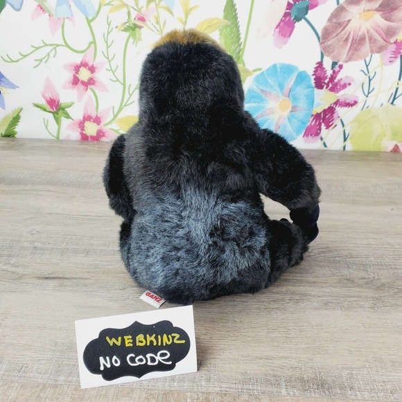Ganz Webkinz Signature Endangered Western Lowland Gorilla Plush WKSE3003 No Code - Picture 3 of 6